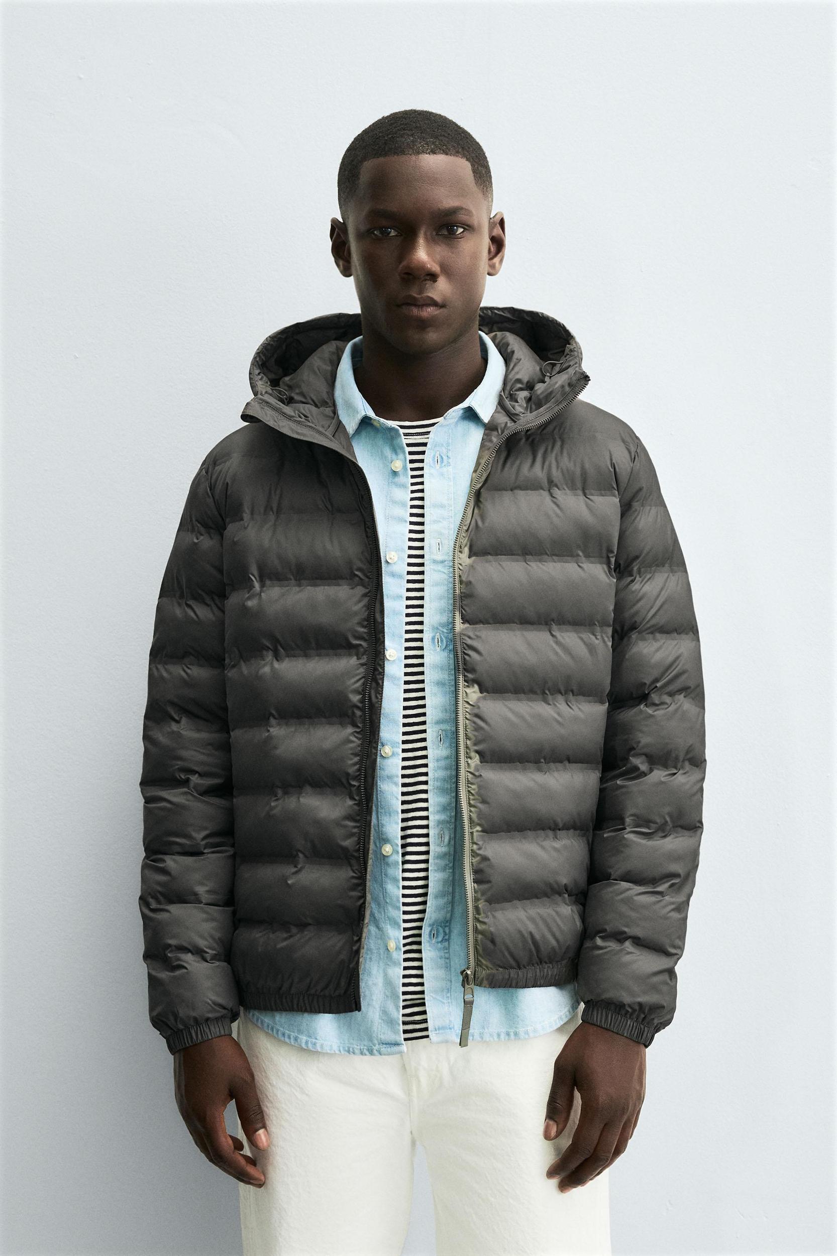 LIGHTWEIGHT HOODED PADDED JACKET Product Image