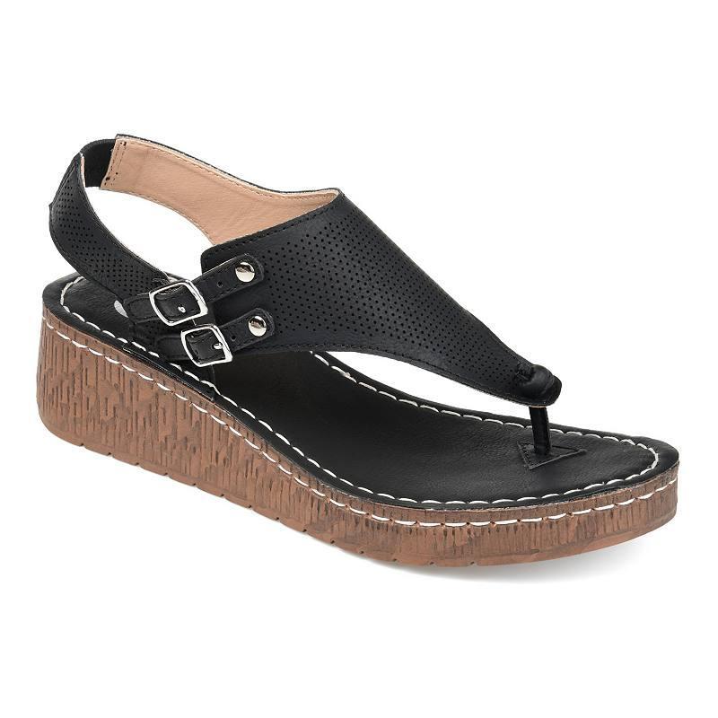 Journee Mckell Womens Wedge Sandals Product Image