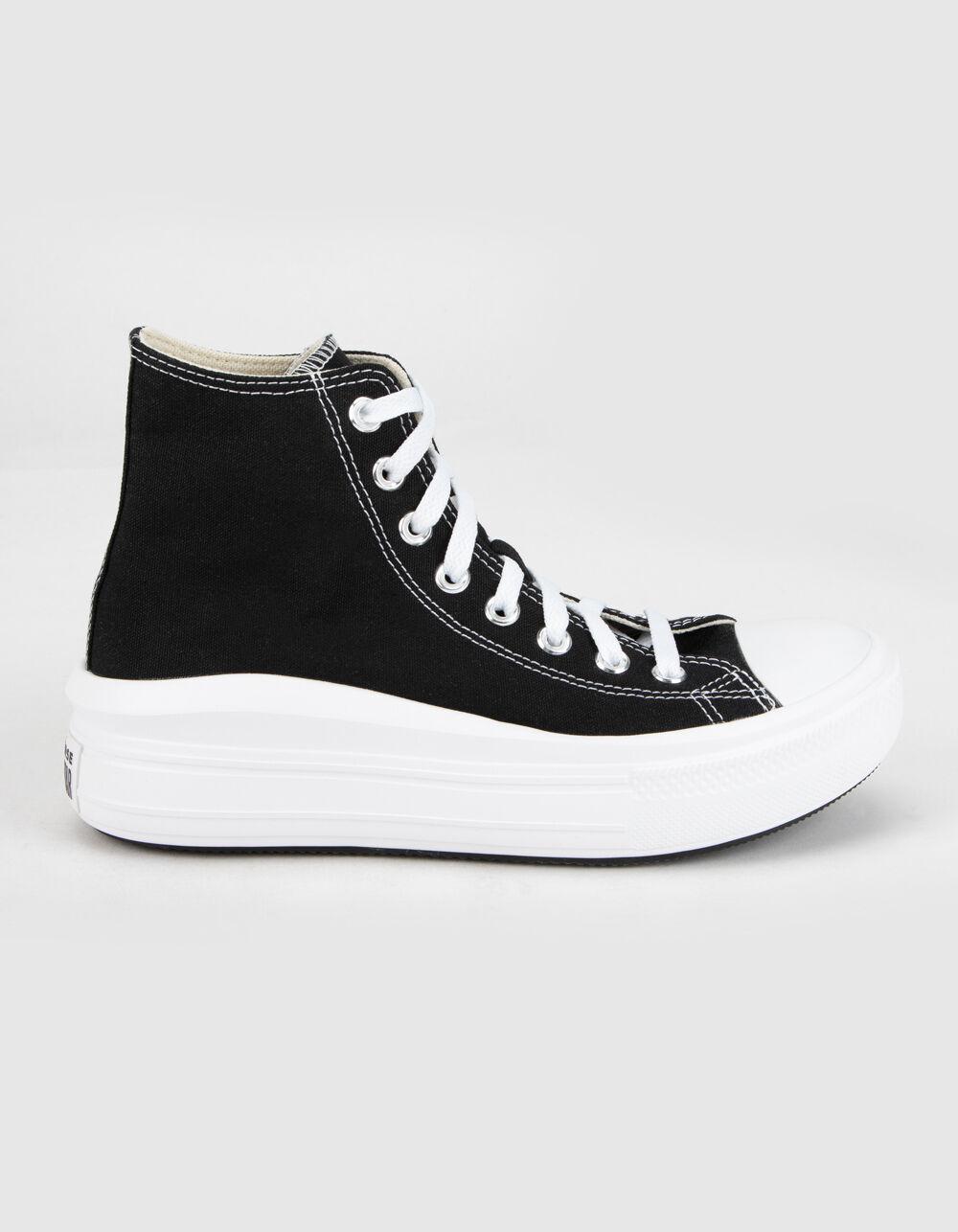 CONVERSE Chuck Taylor All Star Move Womens Black Platform High Top Shoes Product Image