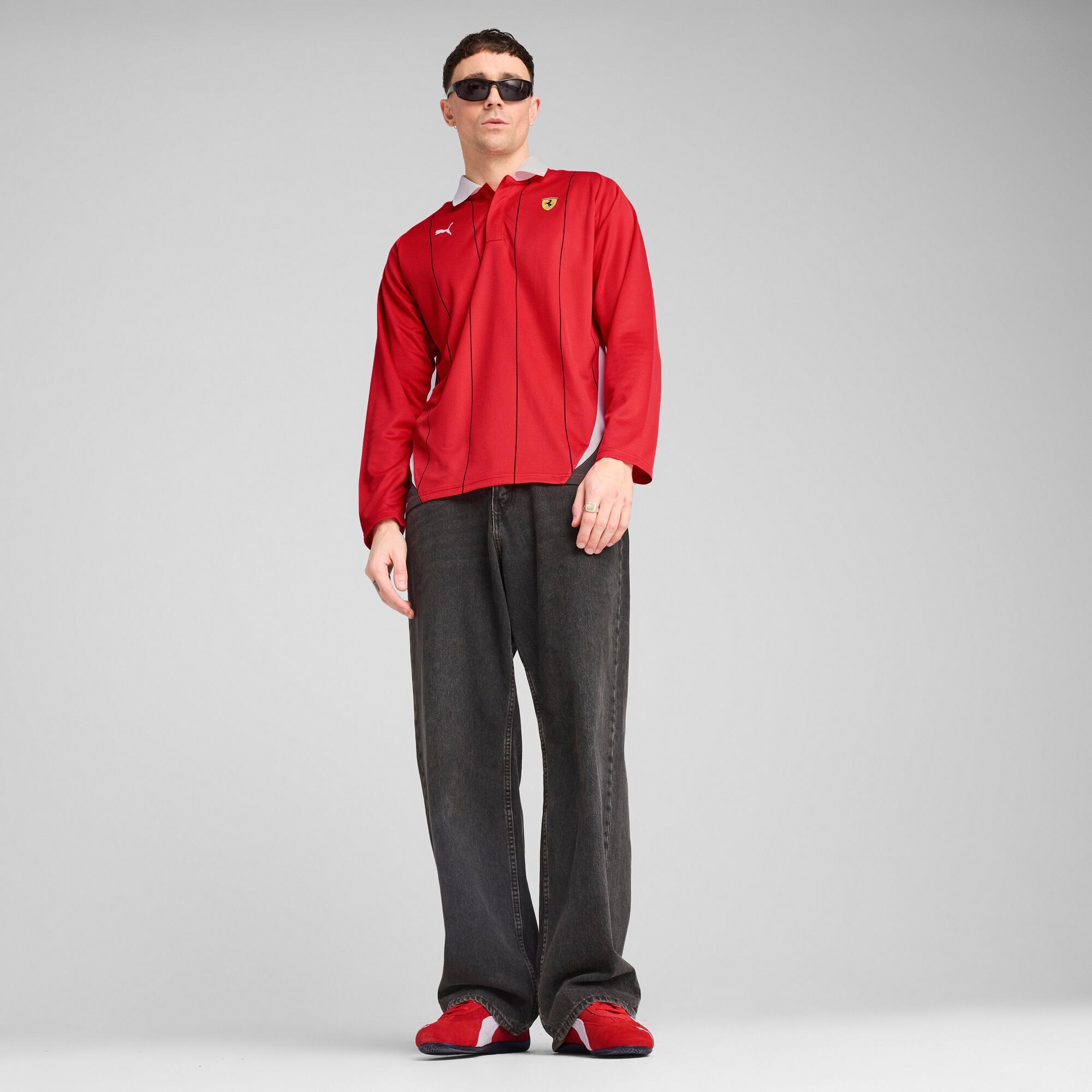 Scuderia Ferrari Race Men's Long Sleeve Polo Product Image