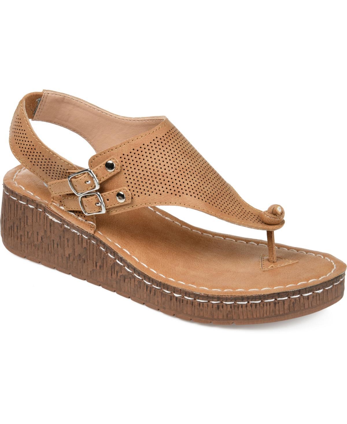 Journee Mckell Womens Wedge Sandals Product Image