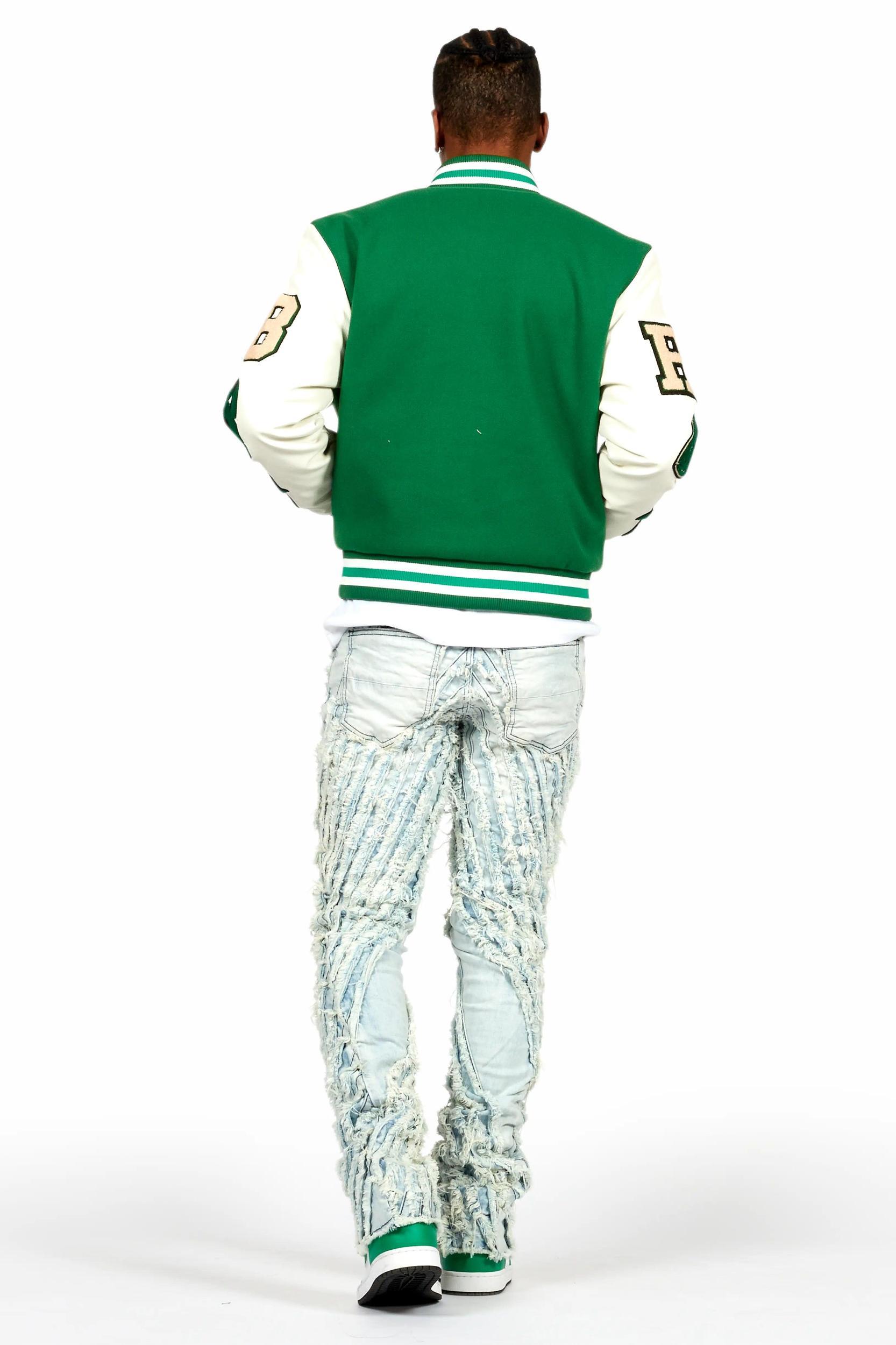 Balser Green Varsity Jacket Male Product Image