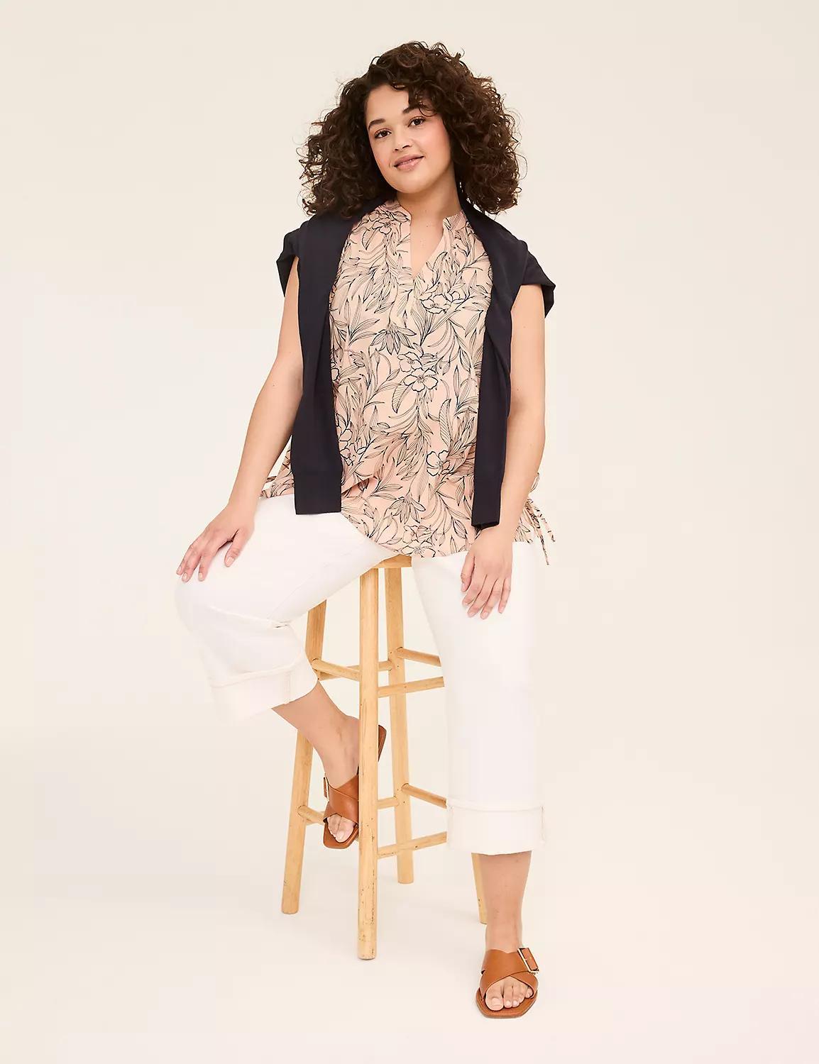 Side-Tie Notch-Neck Popover Tank Product Image