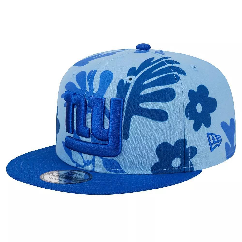 Men's New Era Light Blue New York Giants Leafy 9FIFTY Snapback Hat Product Image