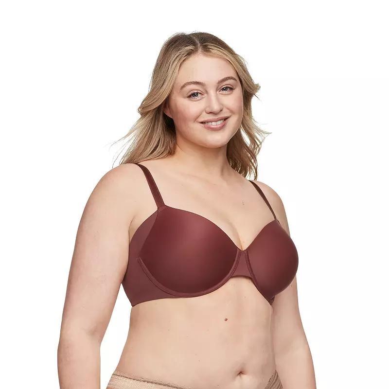 Warners No Side Effects® Seamless Underarm-Smoothing Comfort Underwire Lightly Lined T-Shirt Bra RA3061A, Women's, Size: 42 C, Mink Petals Product Image