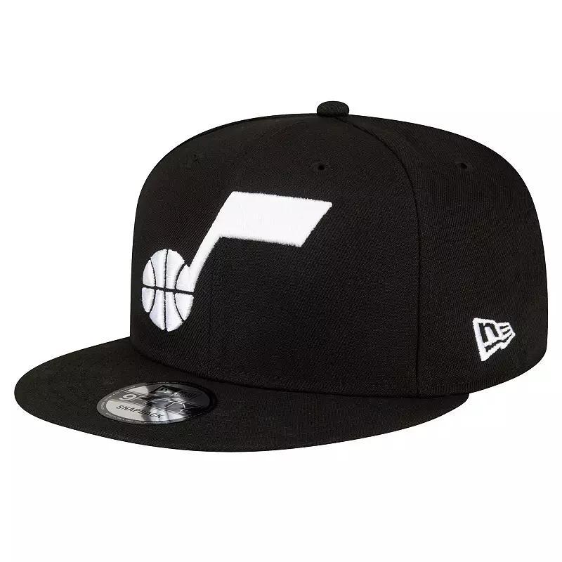 Men's New Era Black Utah Jazz Official Team Color 9FIFTY Snapback Hat, Jaz Black Product Image