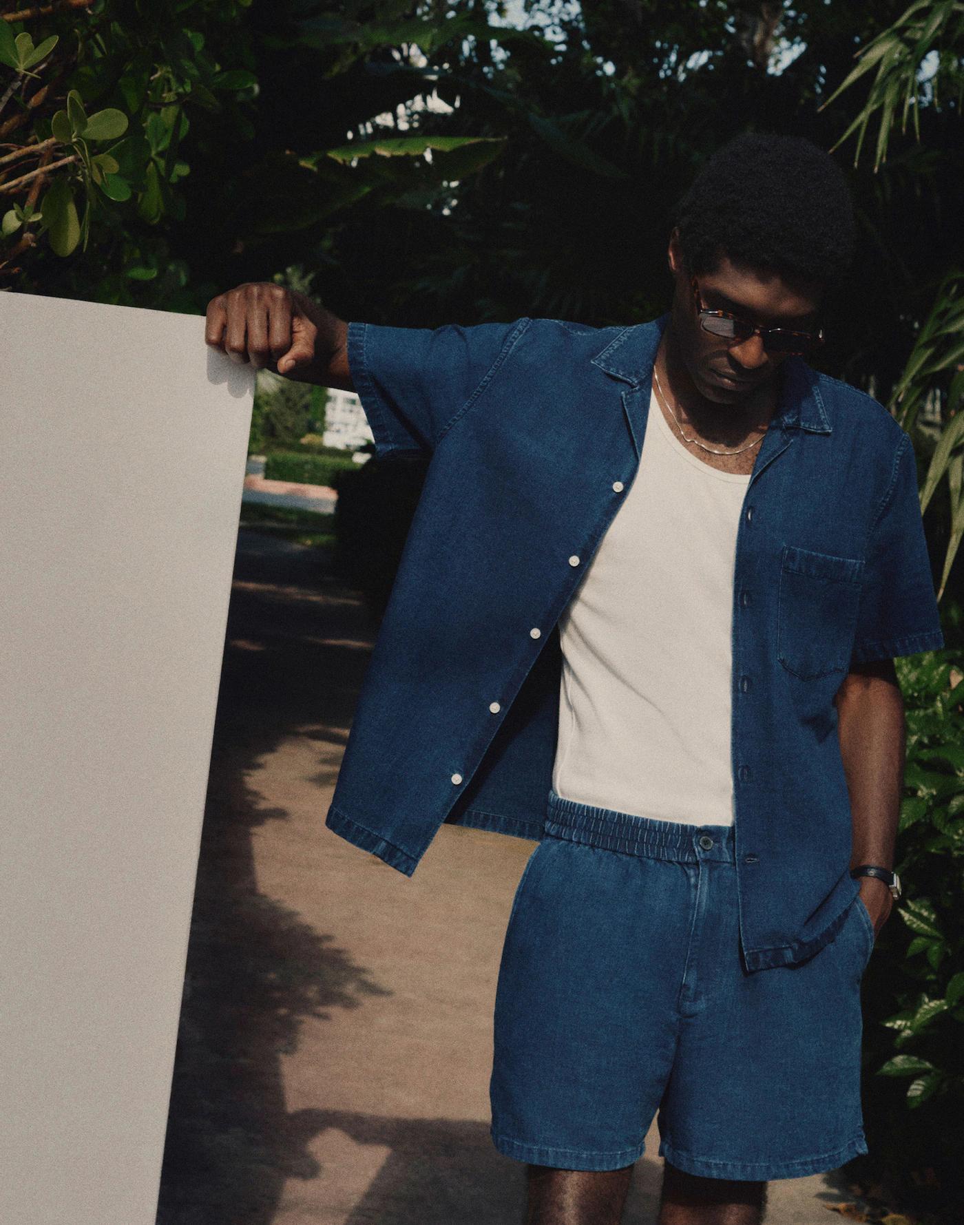 Indigo-Dyed Everywear Shorts Product Image