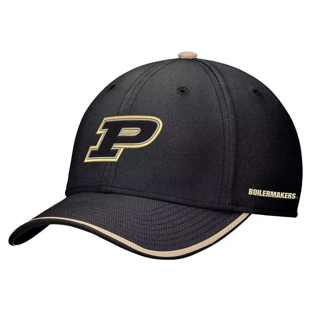 Men's Nike Black Purdue Boilermakers Rise Performance Flex Hat,  Product Image