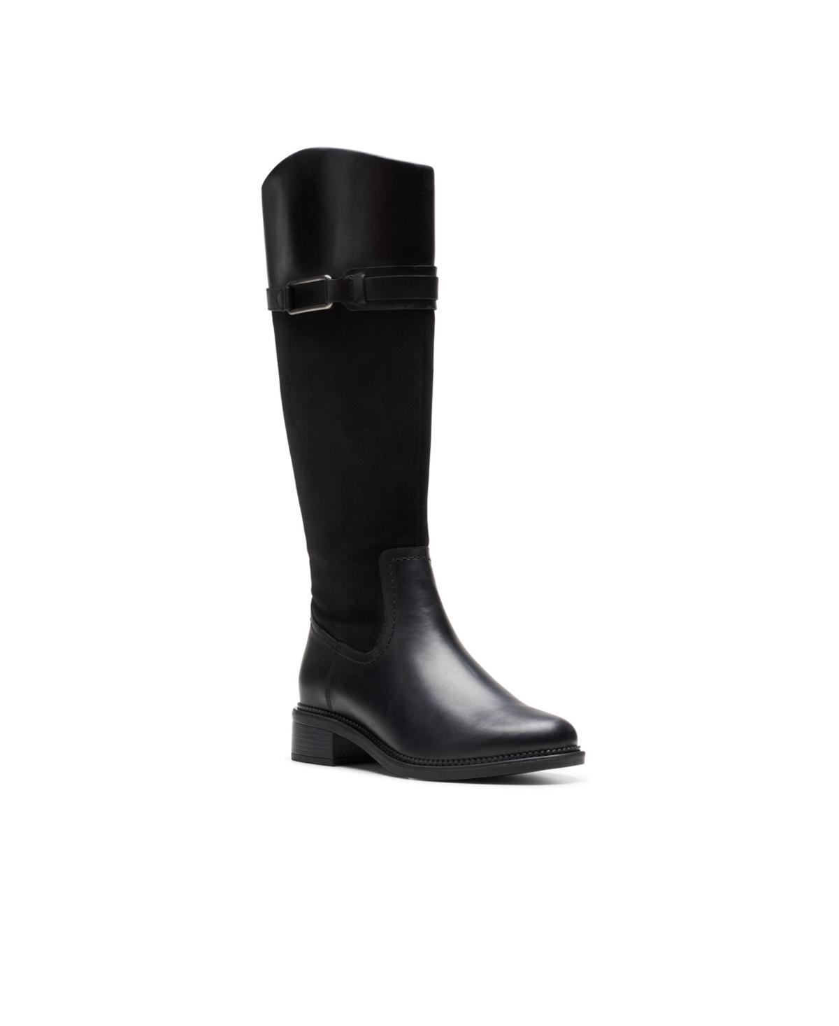 Clarks Maye Carly Womens Leather Knee-High Boots Product Image