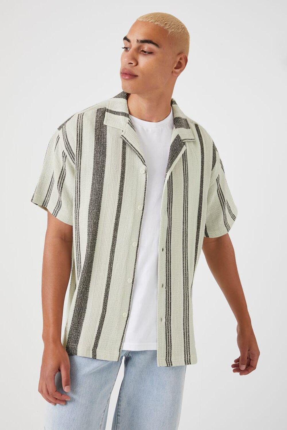 Striped Short-Sleeve Shirt | Forever 21 Product Image