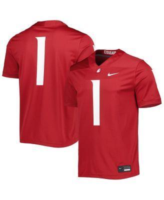 Mens Nike #1 Crimson Washington State Cougars Untouchable Football Jersey - Crimson Product Image