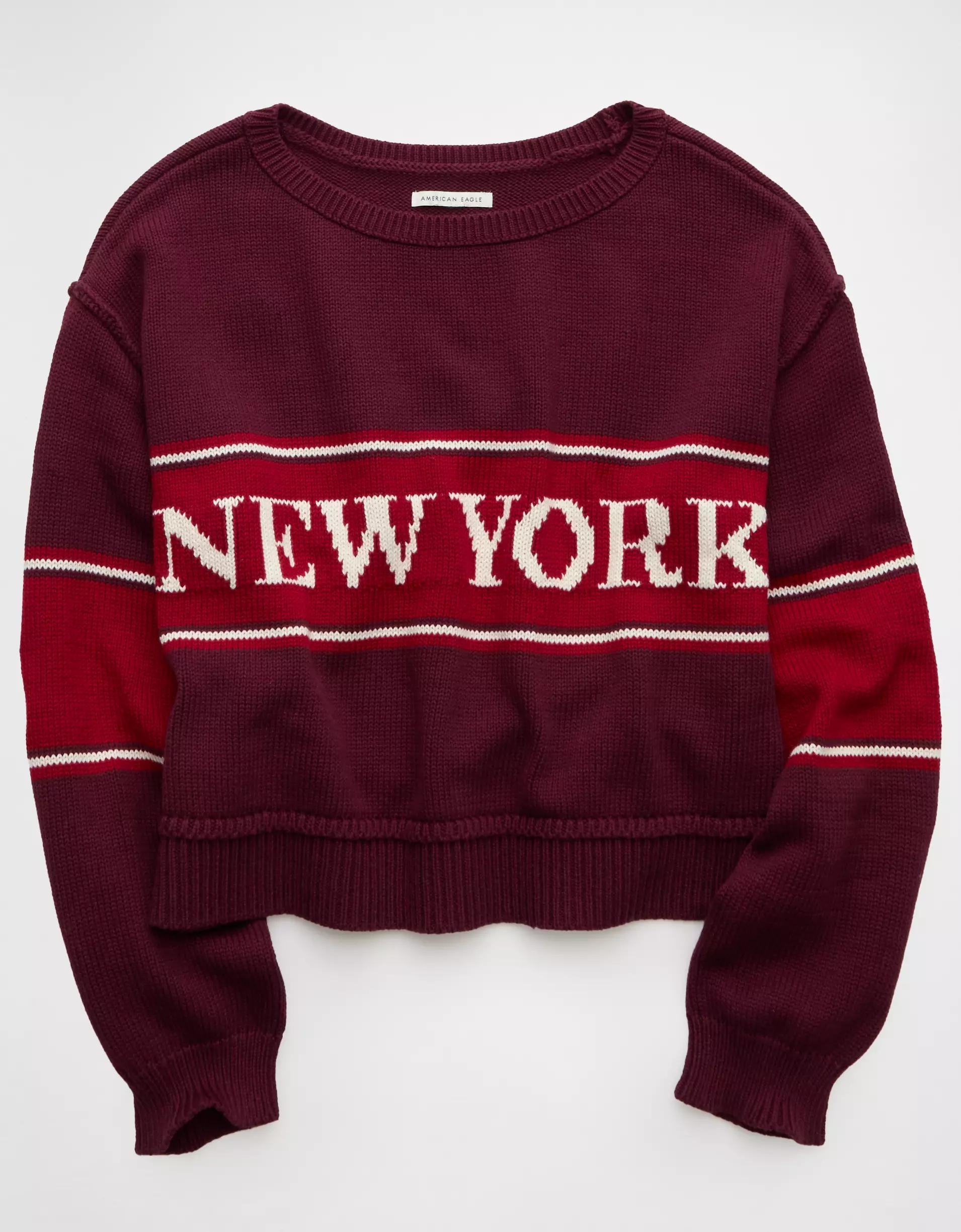 AE Boatneck Graphic Sweater Product Image