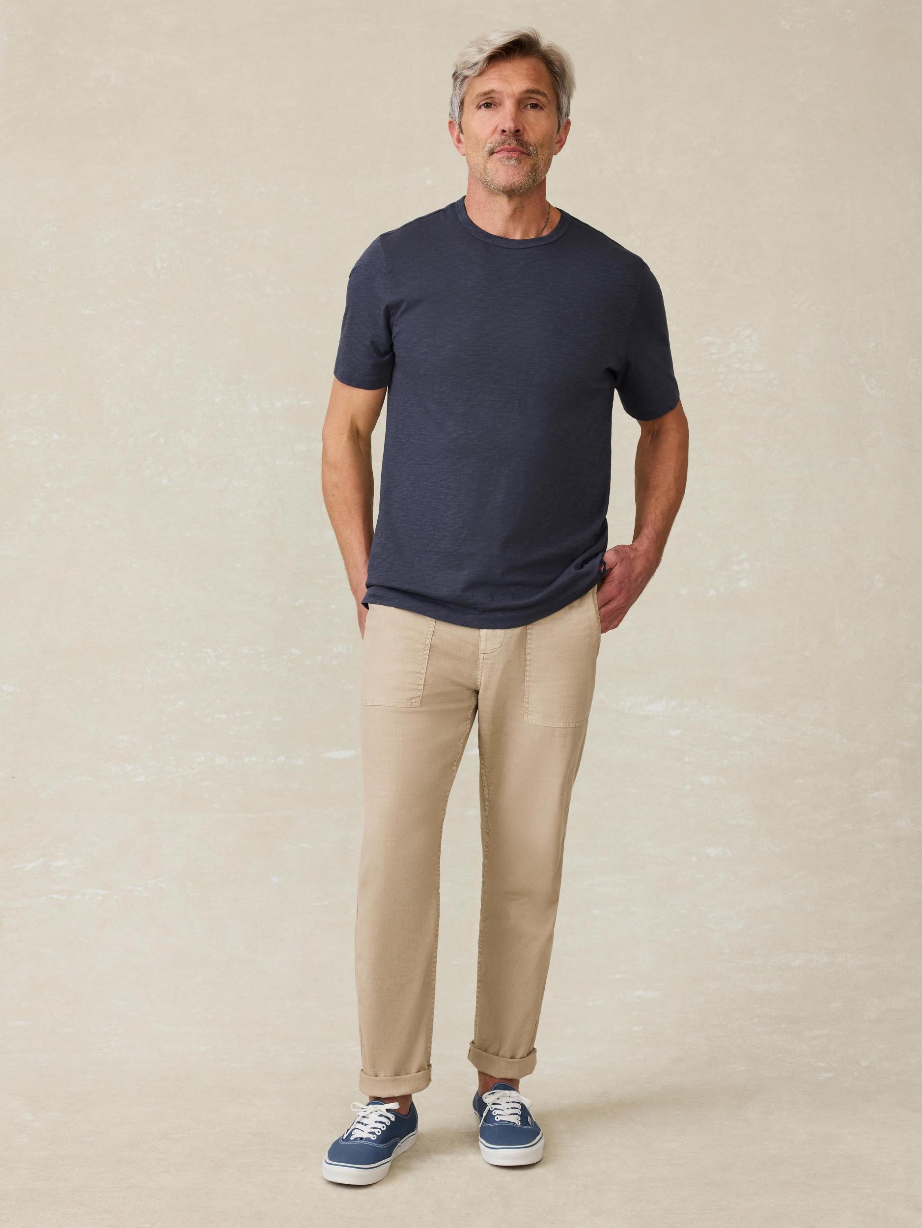 Sunwashed Regenerative Tee - Dune Navy Male Product Image