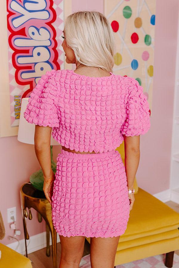 Stunning Vibes Crop Top In Pink Product Image