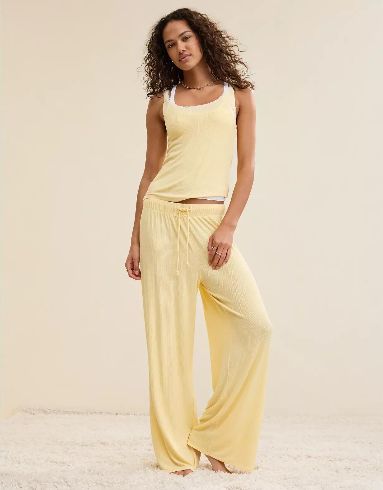 Aerie Real Soft® Rib Trouser PJ Product Image