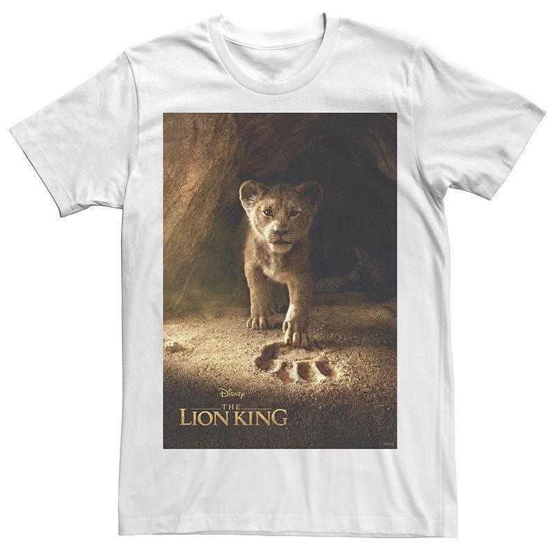 Disney's The Lion King Men's Simba Paw Live Action Movie Poster Tee,  Product Image