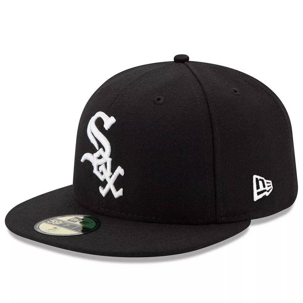 Men's New Era Black Chicago White Sox Game Authentic Collection On-Field 59FIFTY Fitted Hat,  Product Image