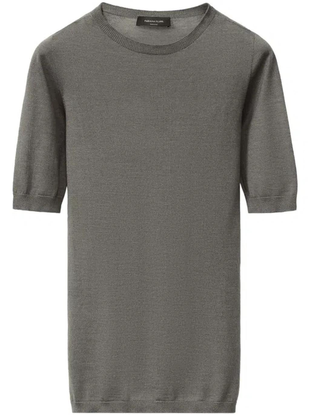 FABIANA FILIPPI Cashmere And Silk Sweater In Grey Product Image