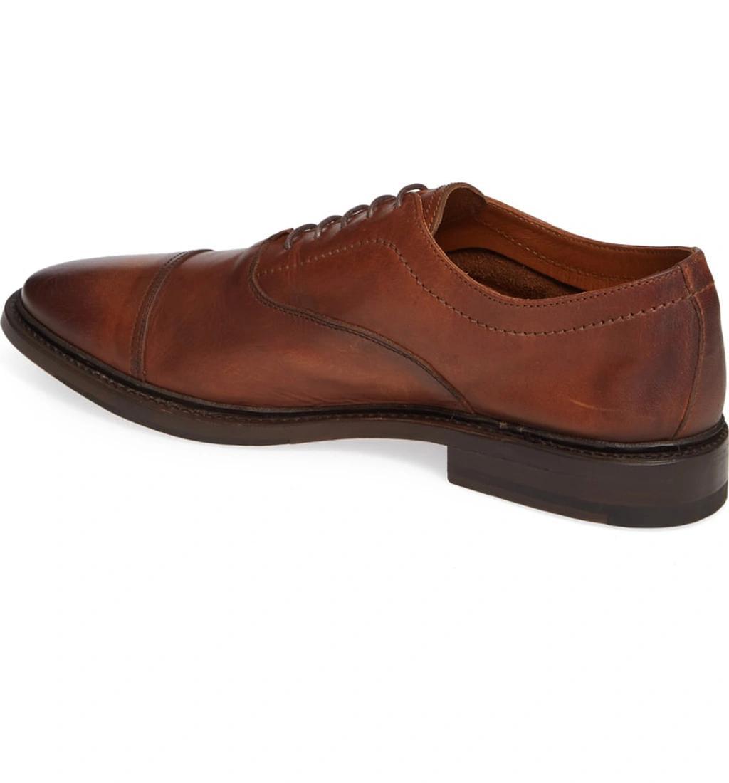 FRYE Paul Bal Leather Oxfords In Cognac Product Image