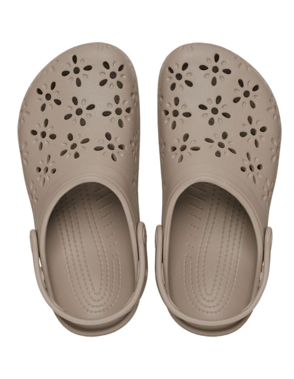 CROCS Floral Cut-Out Womens Classic Clogs Product Image