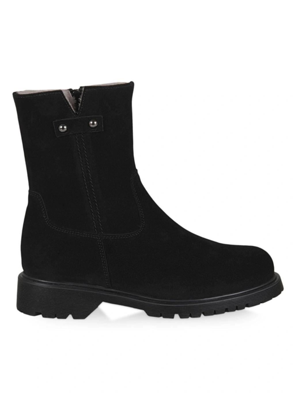 La Canadienne Hunter Shearling Lined Suede Boots Product Image