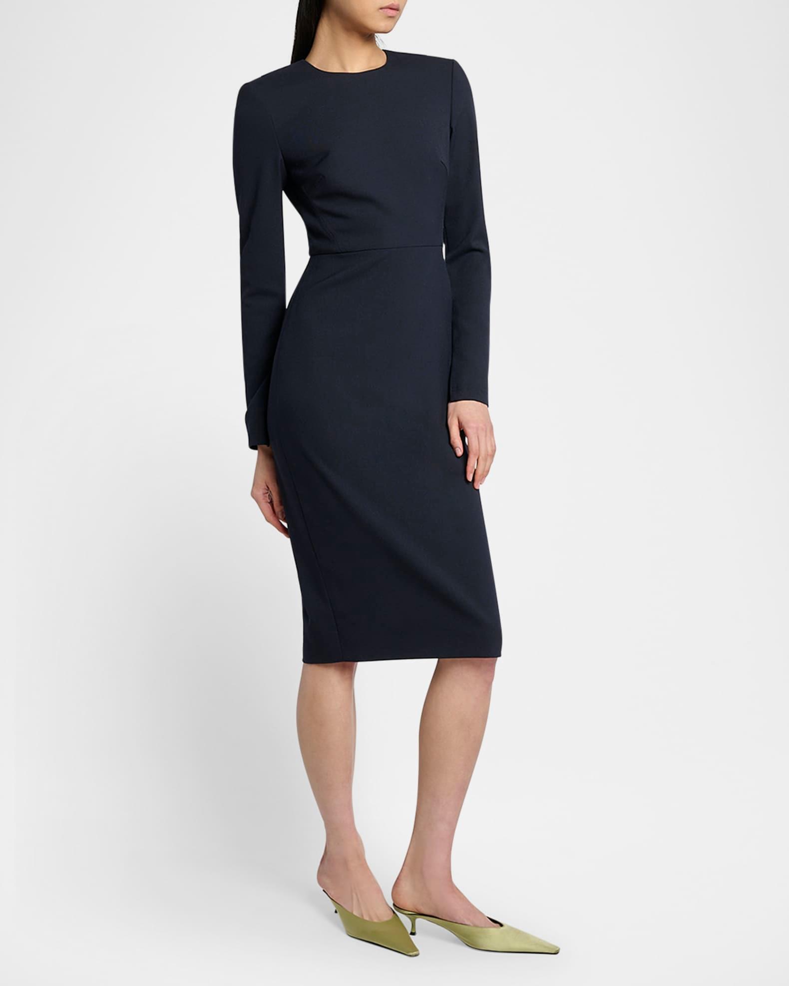 Bodycon Bi-Stretch Crepe Midi Dress Product Image