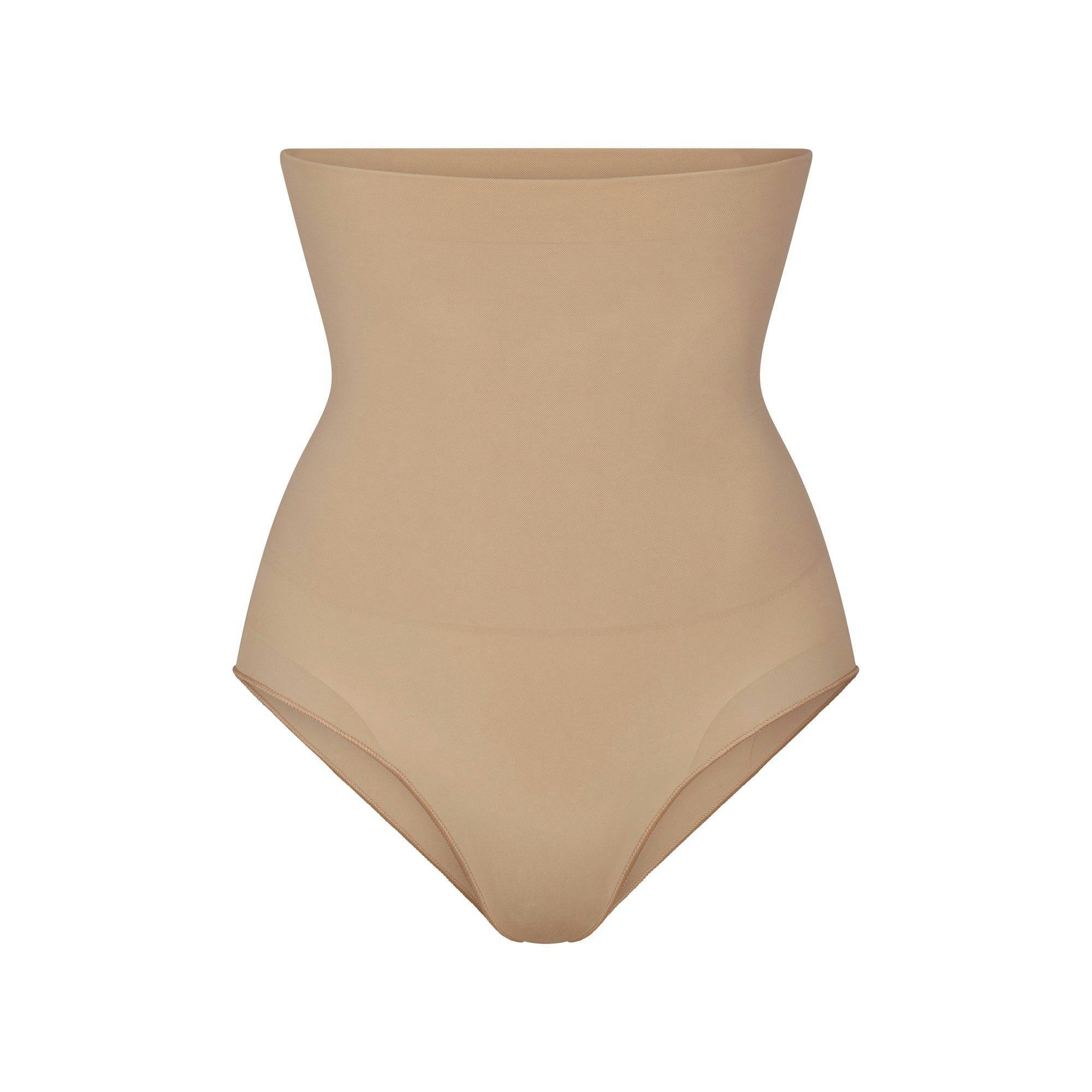 CORE CONTROL HIGH-WAISTED THONG | CLAY Product Image