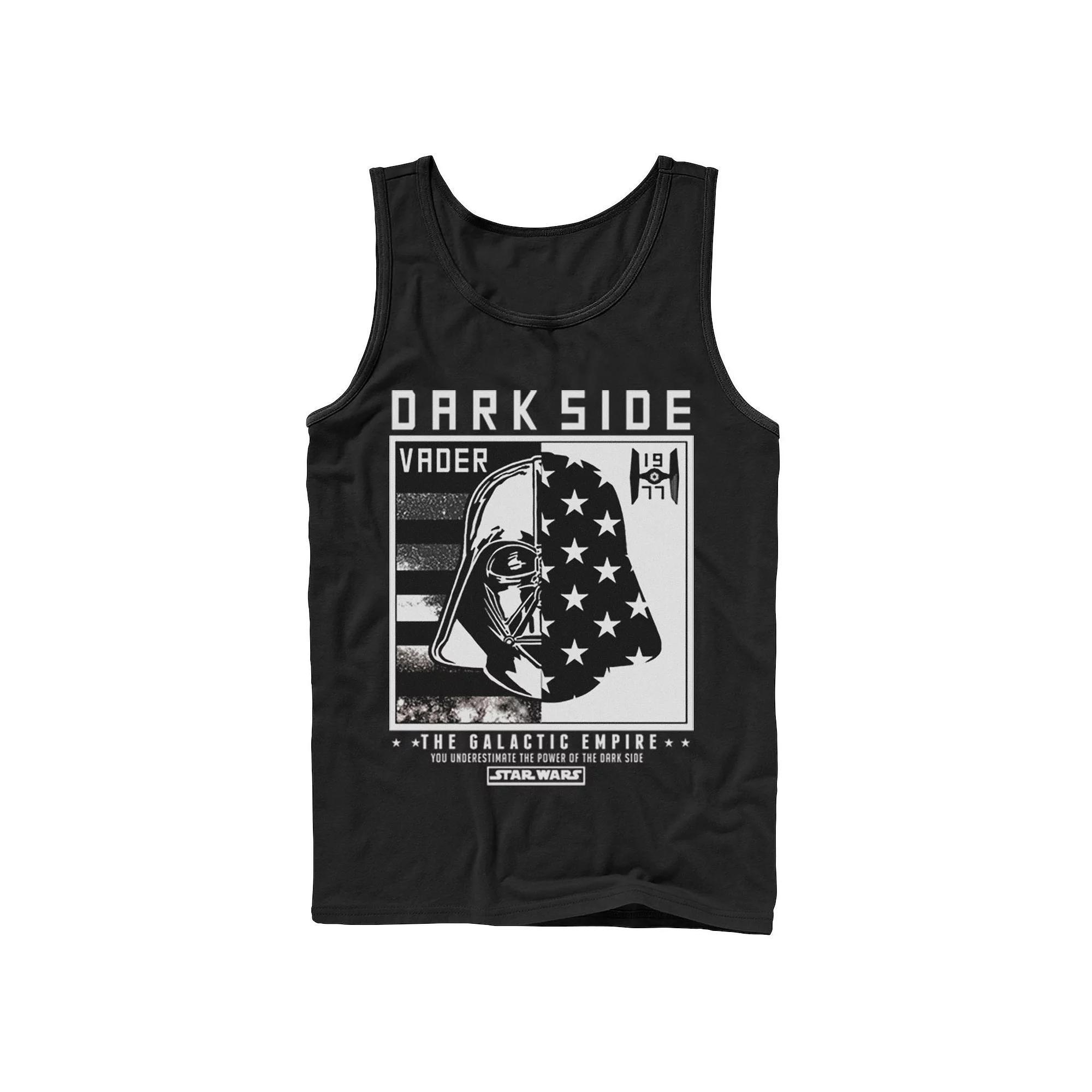 Men's Star Wars Darth Vader Dark Side Stars Tank Top, Size: XL, Black Product Image