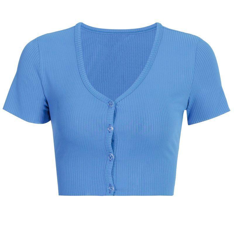 Short-Sleeve Cropped Cardigan Product Image