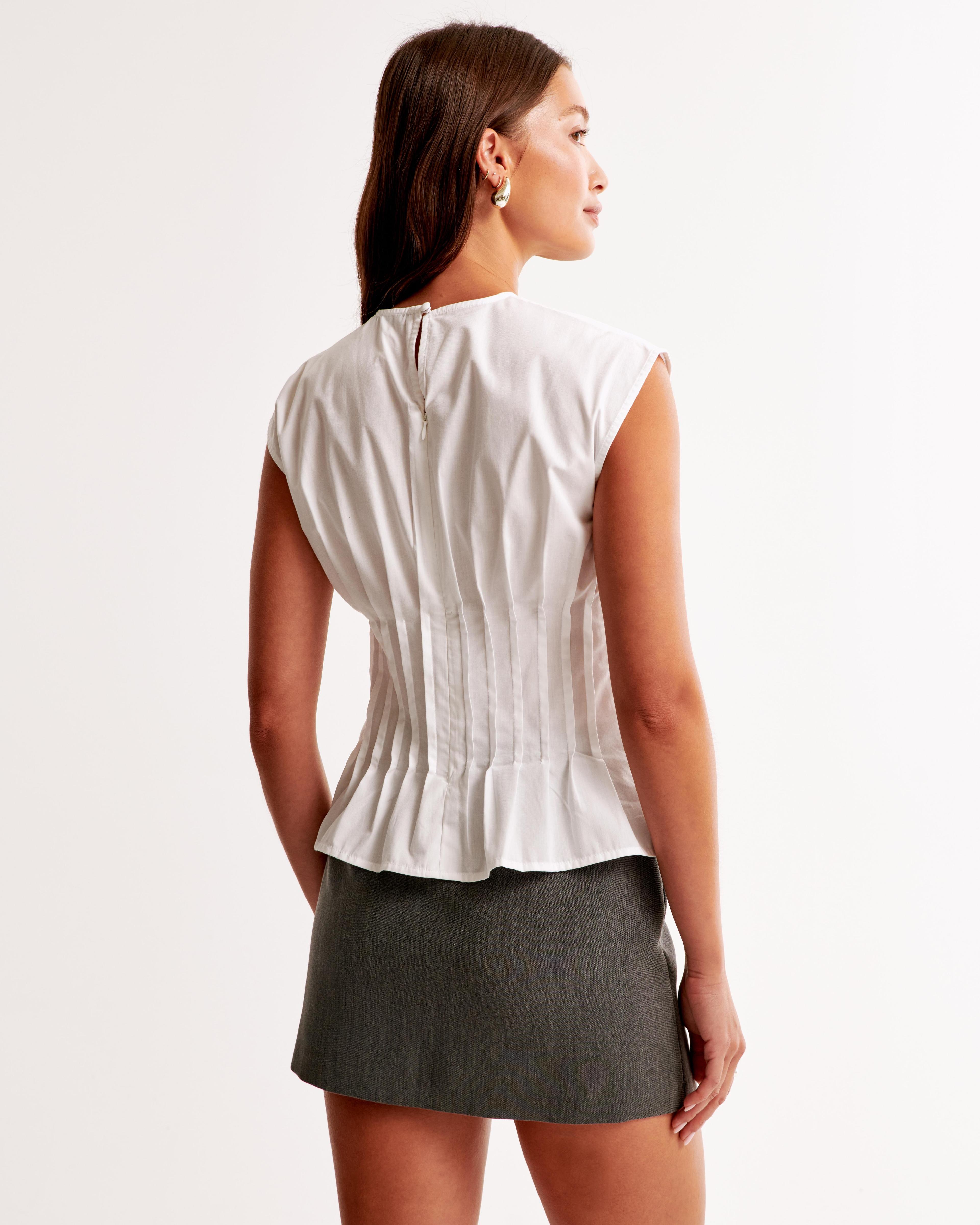 Poplin Pleated Top Product Image