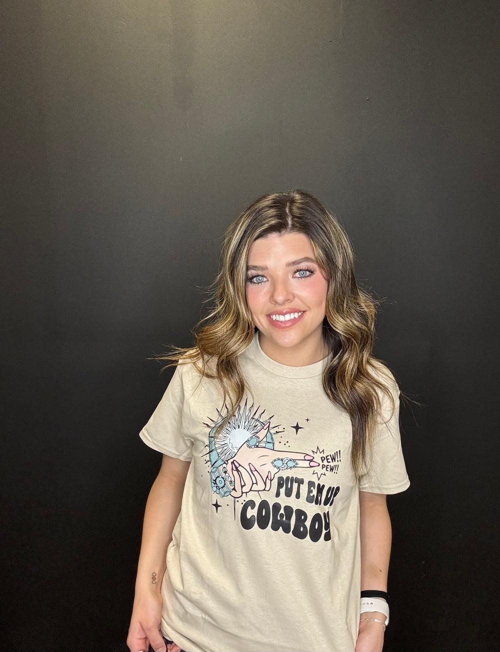 Put Em' Up Cowboy Graphic Tee* Product Image