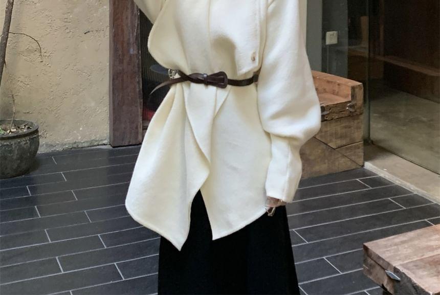 Plain Asymmetrical Coat Product Image