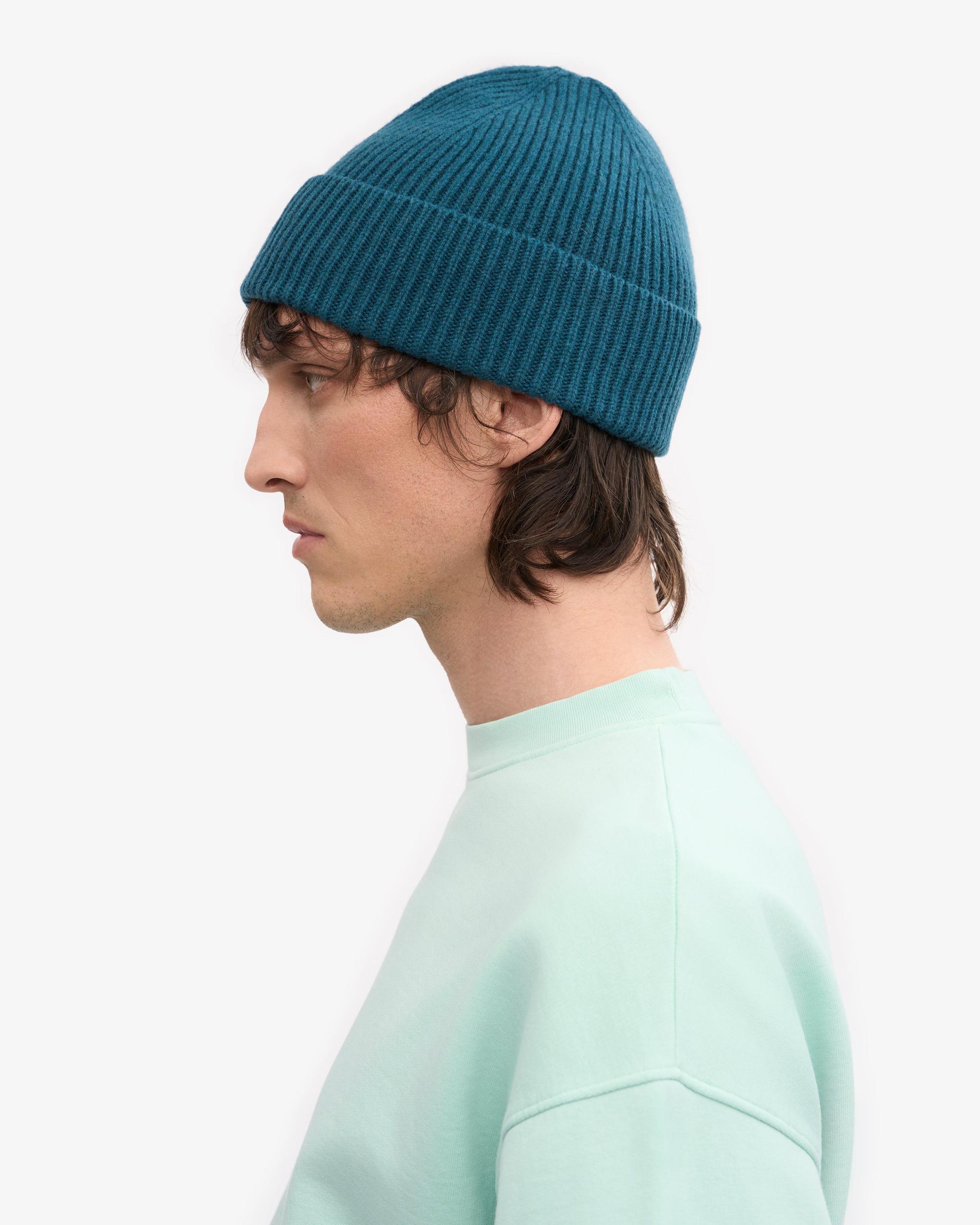 Merino Wool Beanie - Ocean Green Product Image