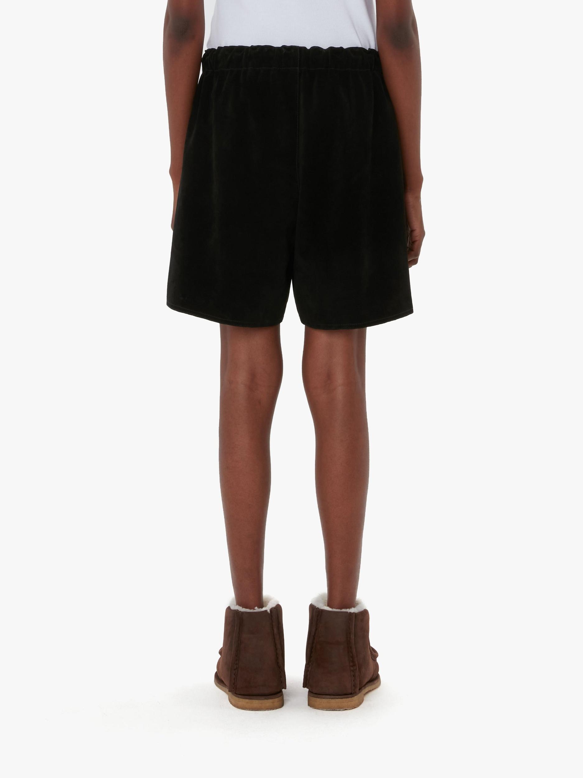 DRAWSTRING LEATHER SHORTS Product Image