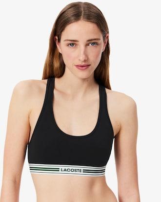 Contrast Band Stretch Cotton Bralette Product Image