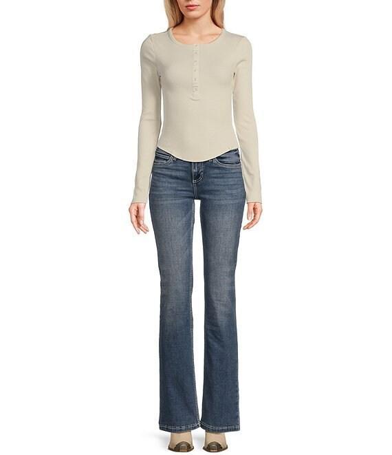 Wrangler® Mae Mid Rise Bootcut Stretch Jeans Product Image