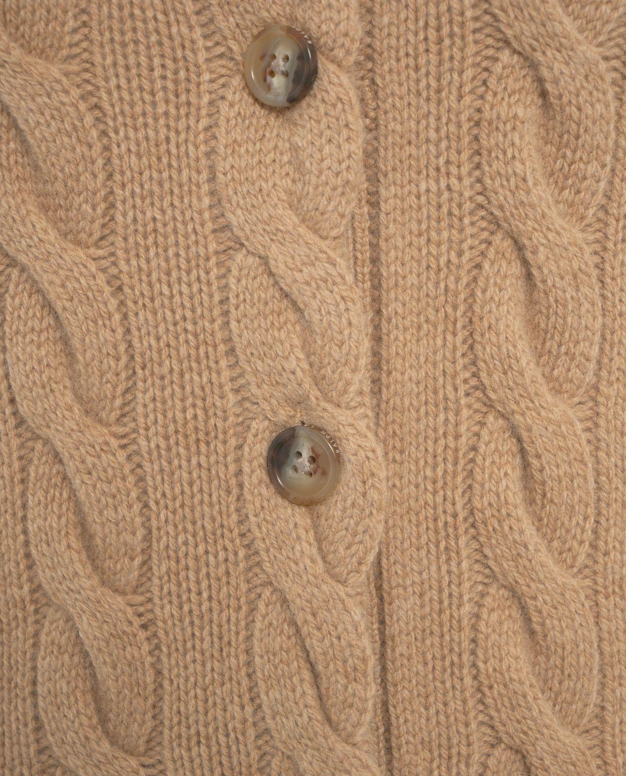 Cardigan with cable knit pattern Product Image