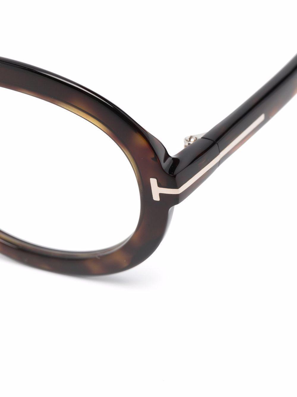 tortoiseshell-effect pilot-frame sunglasses  Product Image