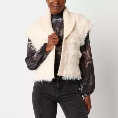 Ryegrass Lightweight Womens Vest Faux Fur Coat Product Image