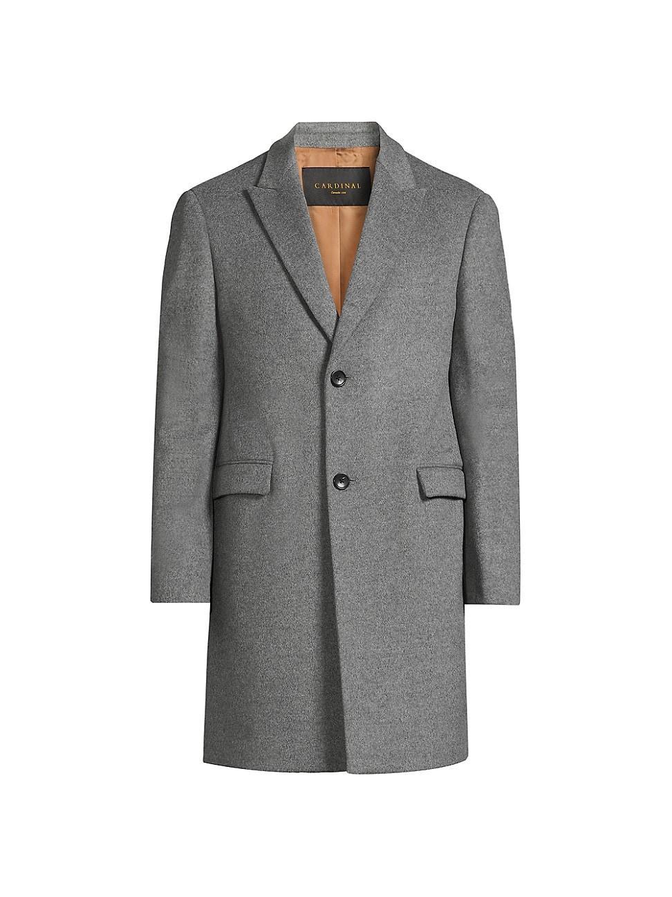 Mens Sutton Wool Single-Breasted Coat Product Image