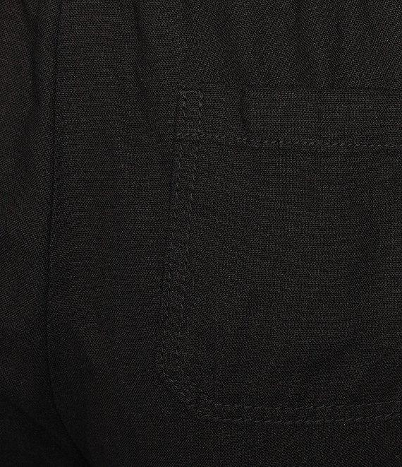 Westbound Plus Size Linen Blend Crop Pull-On Pants Product Image