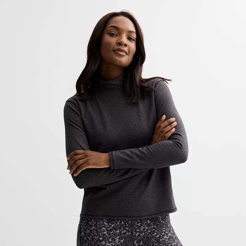 Women's Tek Gear® Warm Gear Mockneck Top, Size: XL, Grey Product Image