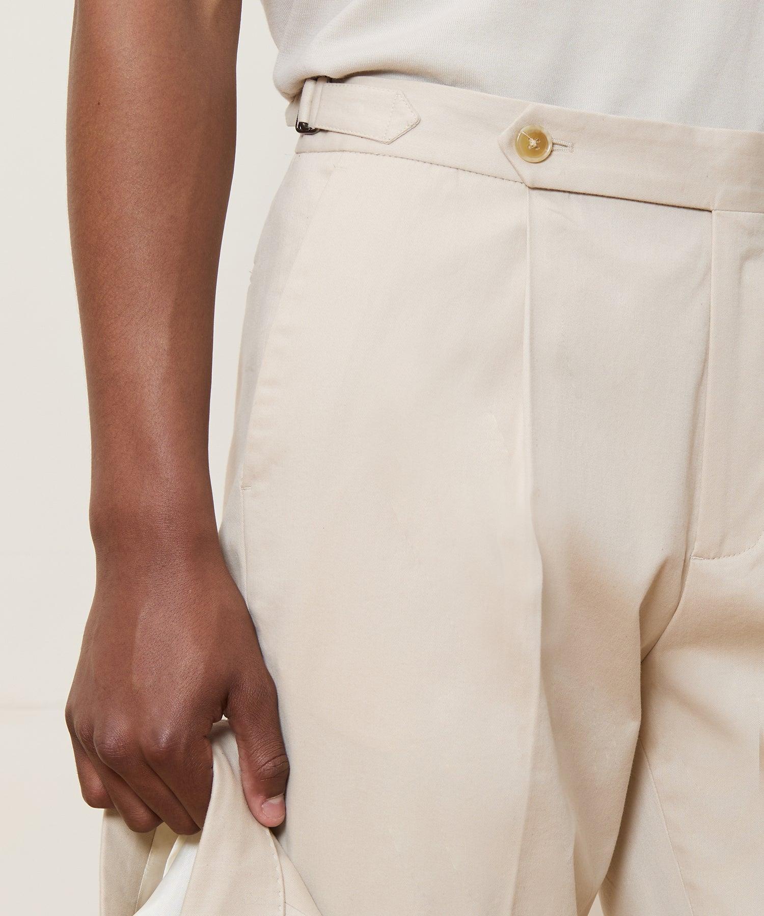 Italian Cotton Side Tab Trouser Product Image