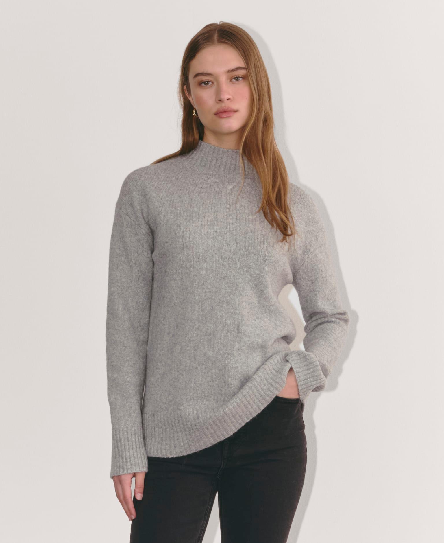 Womens Mockneck Sweater in Plush Cotton by Everlane Product Image