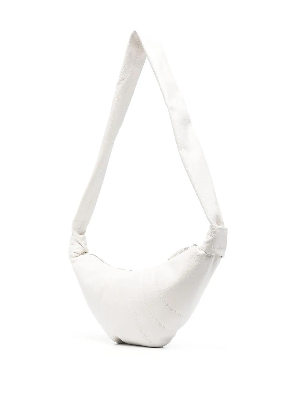 LEMAIRE Croissant Crossbody Bag In White Product Image