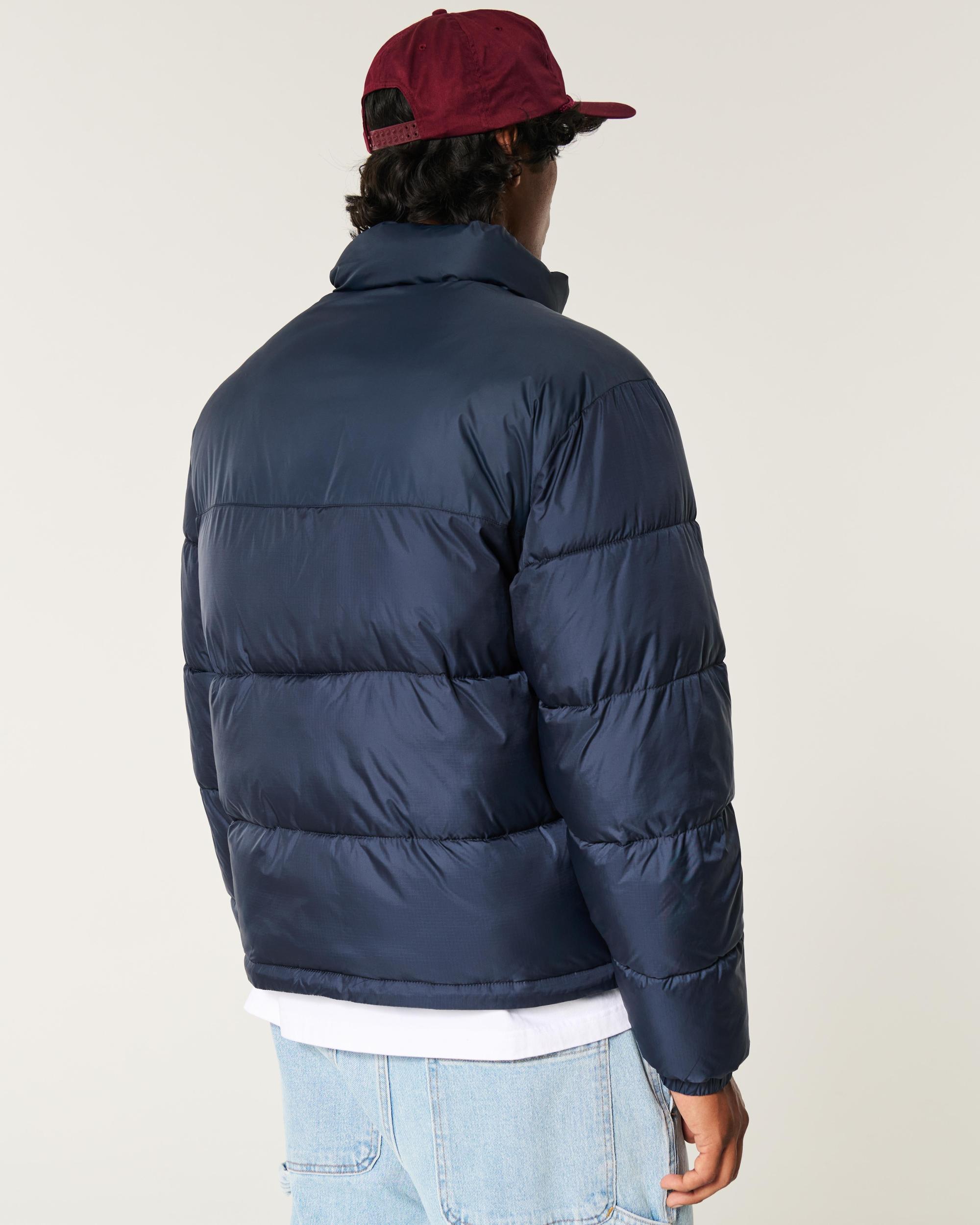 Boxy Mock-Neck Puffer Jacket Product Image