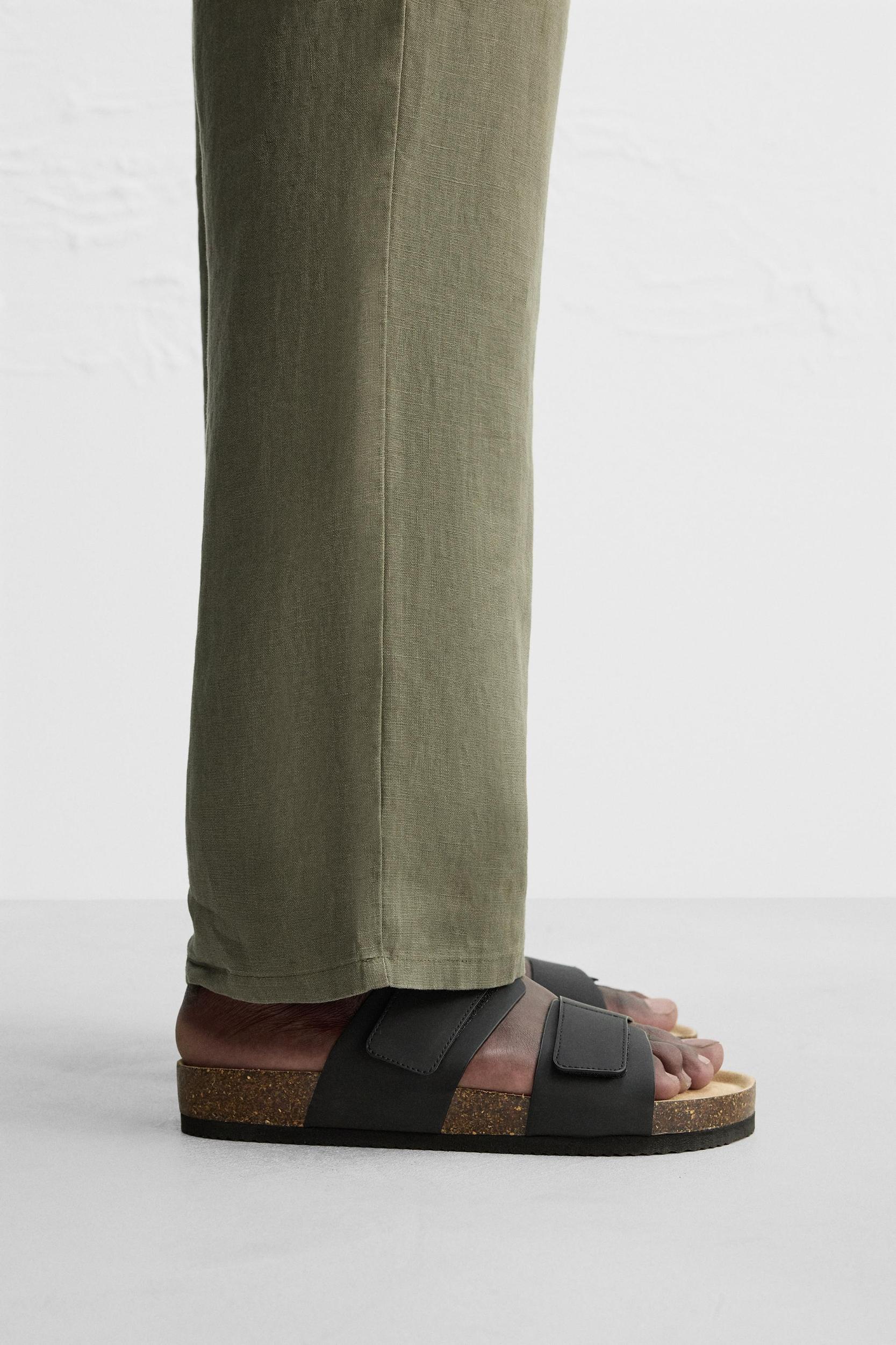 RUBBERIZED DOUBLE STRAP SANDALS Product Image