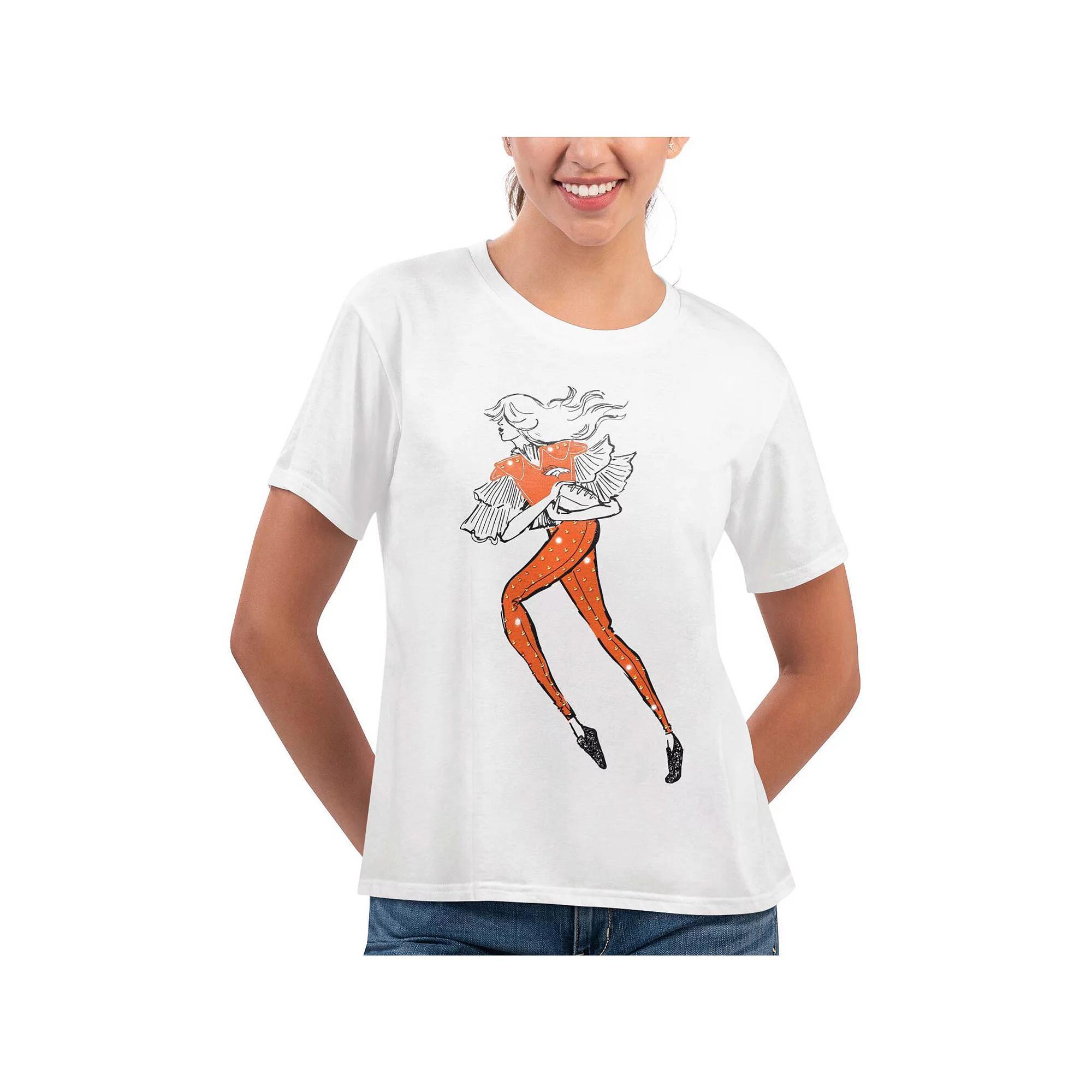 Women's G-III 4Her by Carl Banks White Los Angeles Rams Play The Ball T-Shirt, Size: XL Product Image