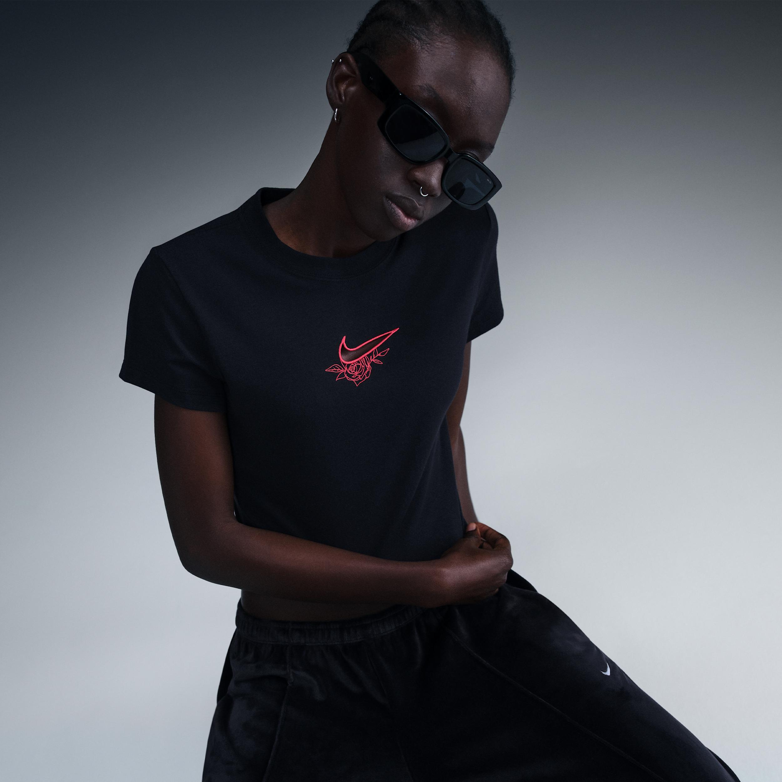 Womens Nike Sportswear Essential Slim Crop T-Shirt Product Image