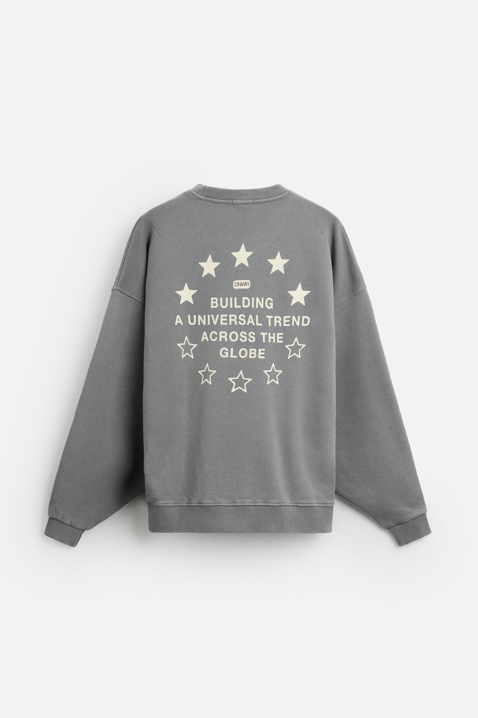 TEXT WASHED SWEATSHIRT Product Image